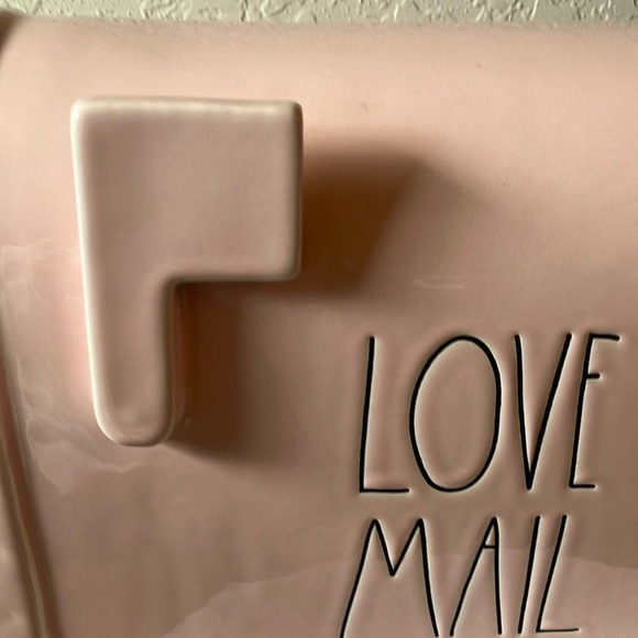 Rae Dunn: Pink Ceramic Mailbox Decor - Picture 5 of 13